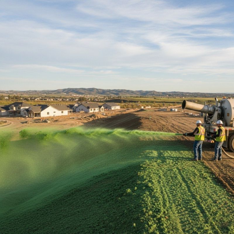 Yard Hydroseeding detail